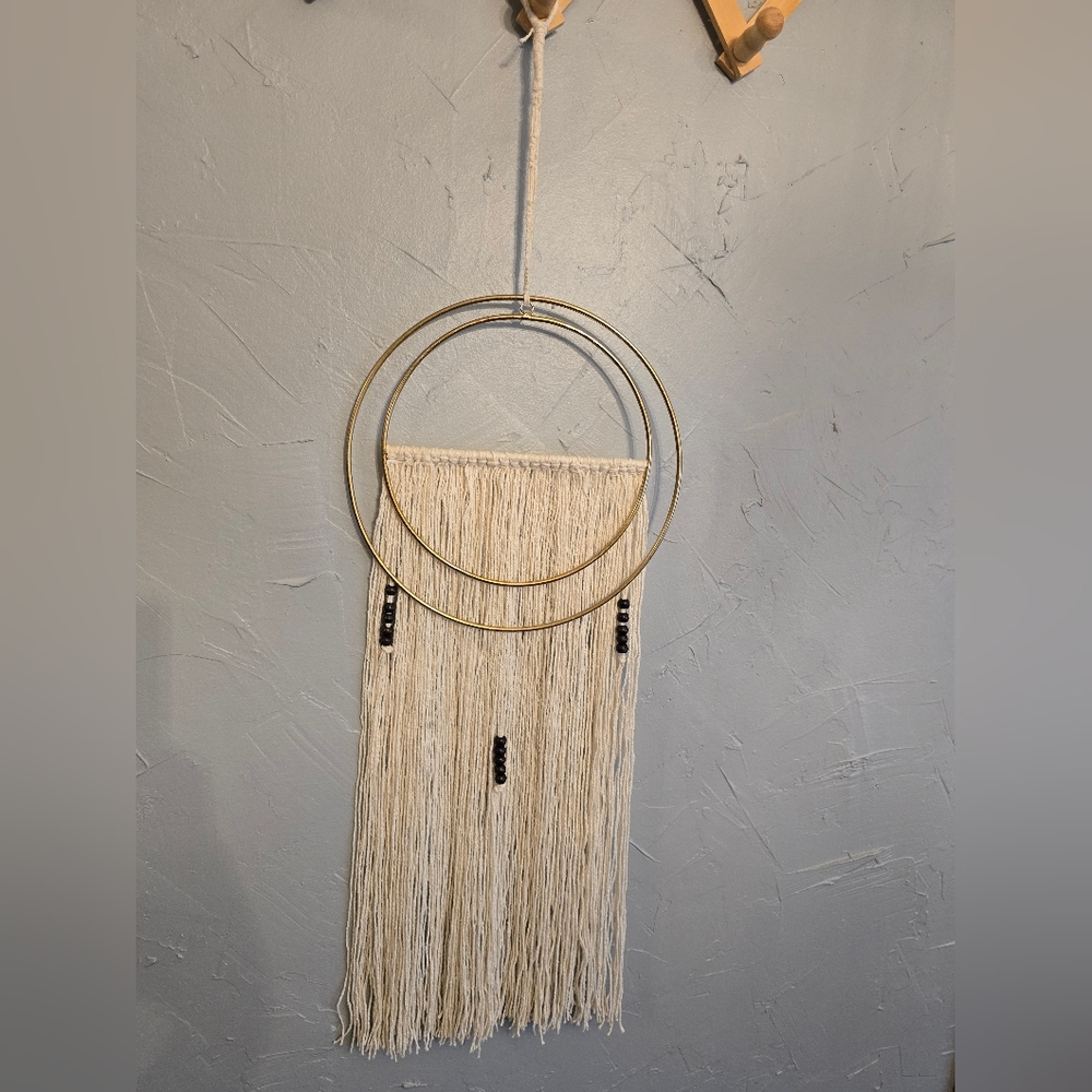 Metal Ring Macrame Wall Decor